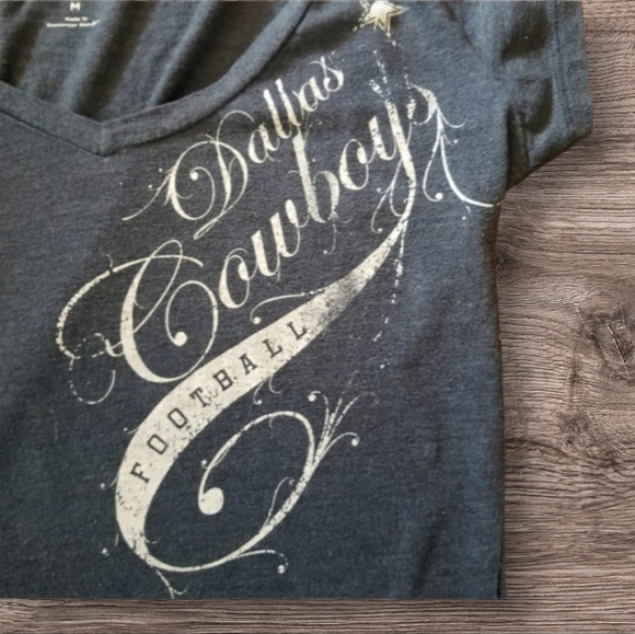 DALLAS COWBOYS FOOTBALL HER STYLE SIZE MEDIUM GRAY - Picture 2 of 4